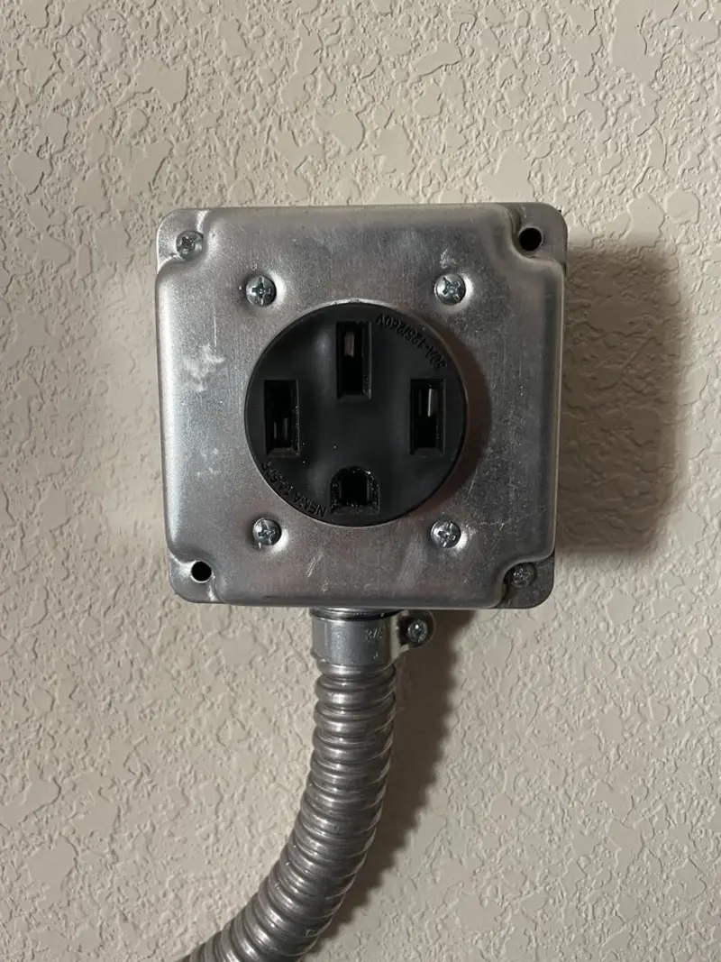 NEMA 14-50 outlet installed for Electrical Panel Upgrade in Short Pump